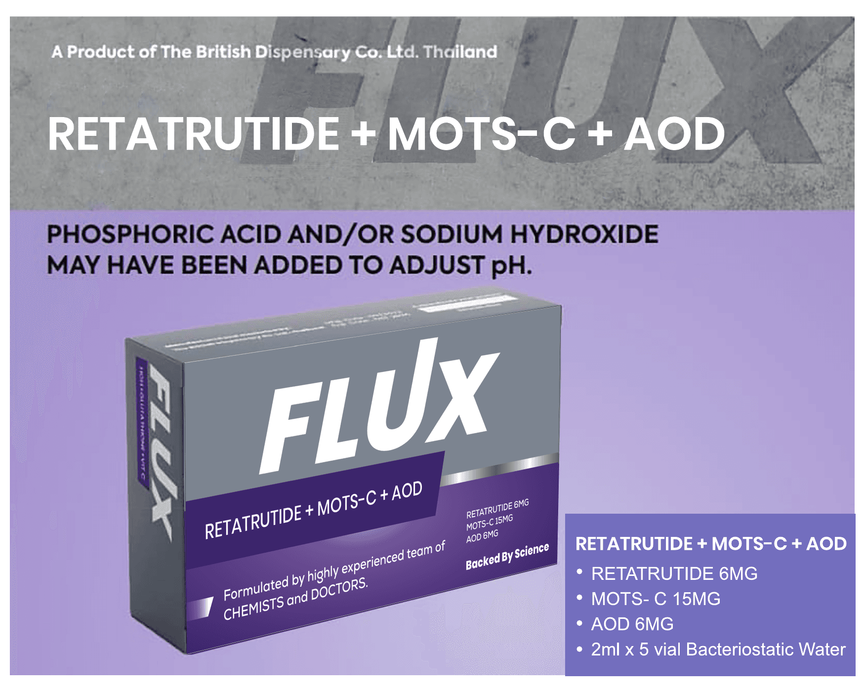 RETATRUTIDE + MOTS-C + AOD